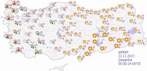 الطقس في تركيا خلال الايام الخمسة المقبلة 5