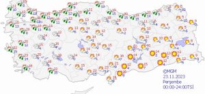 الطقس في تركيا خلال الايام الخمسة المقبلة 7