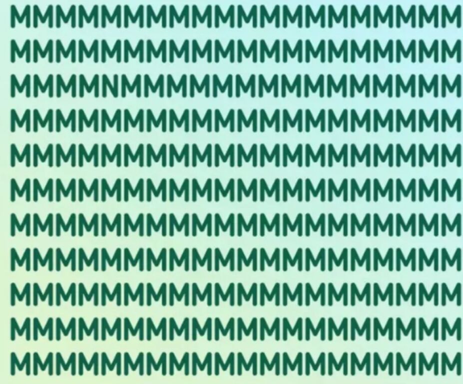 اختبار التركيز: الأشخاص الذين يجدون الحرف المختلف في 7 ثوانٍ يُعتقد أن معدل ذكائهم يتجاوز 130... 5