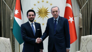 أردوغان يلتقي ولي عهد الأردن