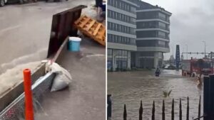 مياه الأمطار تتحول إلى فيضانات في هذه الولاية التركية!