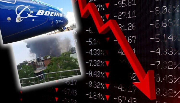 أسهم بوينغ تنهار بعد تحطم طائرة تقل 242 راكباً في الهند