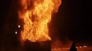 ديار بكر: حريق مفاجئ في موقع نفطي يُصيب عددًا كبيرًا من الأشخاص