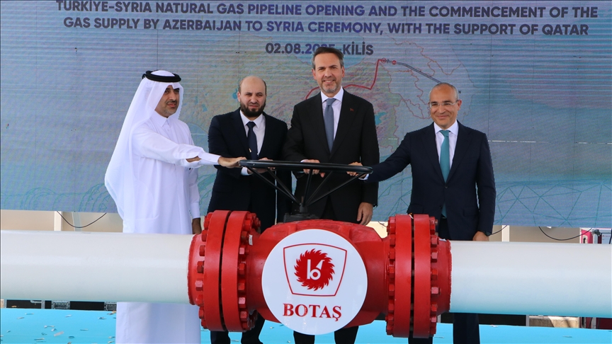 انطلاق أول تدفّق للغاز الأذربيجاني إلى سوريا عبر تركيا!