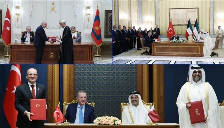 شملت الكويت وقطر وعُمان.. جولة أردوغان الخليجية تثمر 24 اتفاقية