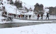 أخدود مراد.. وجهة شتوية لعشاق المشي شرقي تركيا